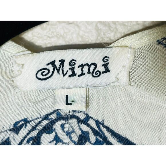 Mimi Viscose Black White Shawl Kimono Boho Wrap Layering India Large Cover Up - Picture 6 of 8